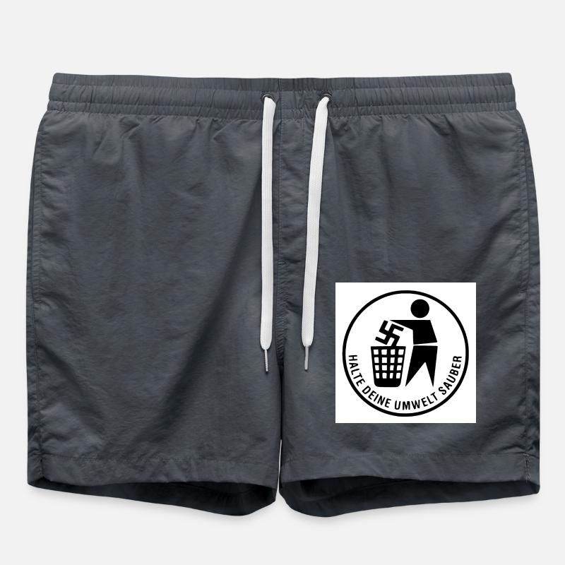 Keep your environment clean - Swim Trunks - anthracite