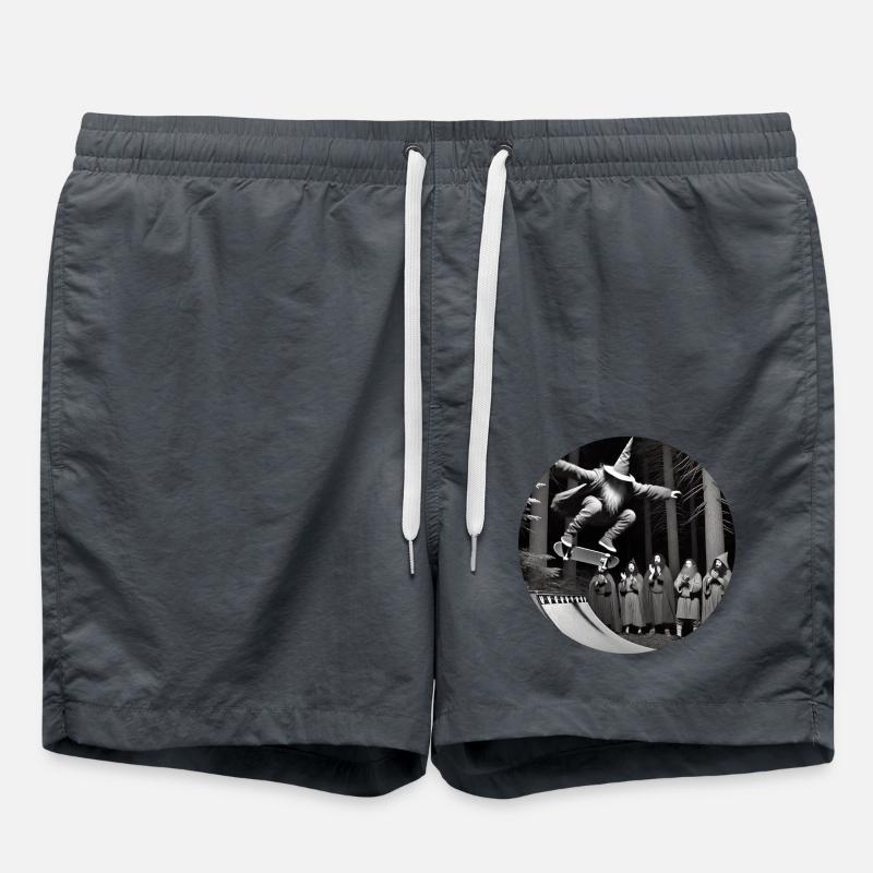 Crazy Wizard Skateboard - Swim Trunks - anthracite