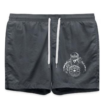 Viking Femmes Viking Guerrier Viking - Short de bain - charbon - Devant - AI Model Male 185 light (185cm)