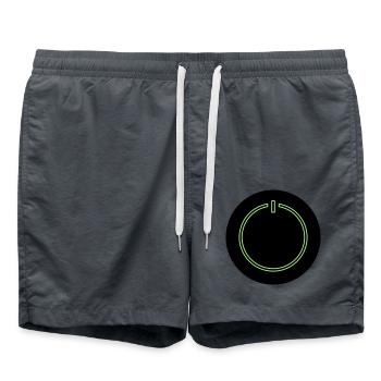 Power Button - Swim Trunks - anthracite - Front - AI Model Male 185 light (185cm)