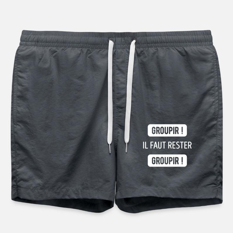 GROUPIR IL FAUT RESTER GROUPIR - Short de bain - charbon