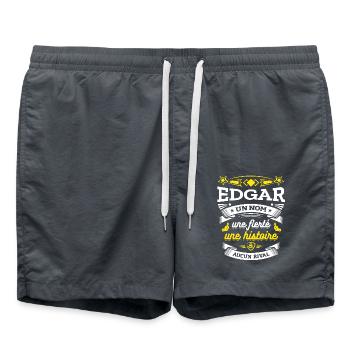 EDGAR UN NOM UNE FIERTÉ AUCUN RIVAL - Short de bain - charbon - Devant - AI Model Male 185 light (185cm)