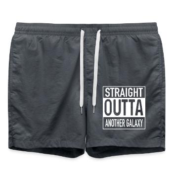 Straight OUTTA Another Galaxy - Badeshorts - Anthrazit - Vorne - AI Model Male 185 light (185cm)