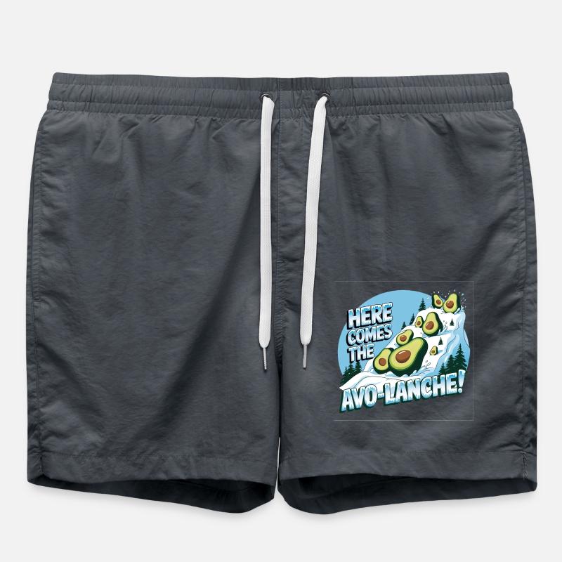 Here comes the Avo-Lanche - Swim Trunks - anthracite