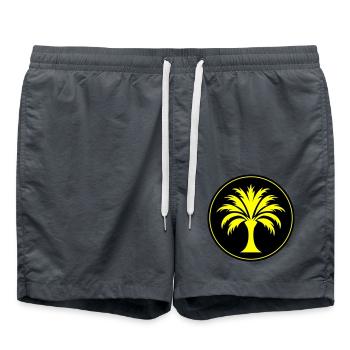 Icône de palmier - Short de bain - charbon - Devant - AI Model Male 185 light (185cm)