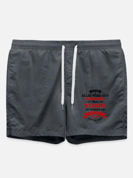 ALLES WIRD GUT, DIE LEGENDE YOSHI IST DA - Badeshorts - Anthrazit