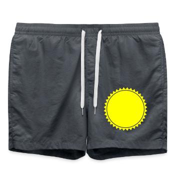 Emblème vierge - Short de bain - charbon - Devant - AI Model Male 185 light (185cm)