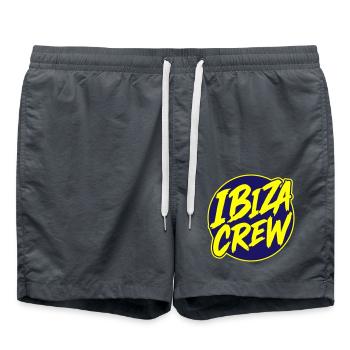 Ibiza Crew Holidays - Swim Trunks - anthracite - Front - AI Model Male 185 light (185cm)