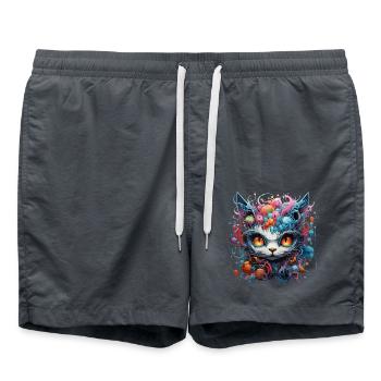 Couleur Chat - Short de bain - charbon - Devant - AI Model Male 185 light (185cm)