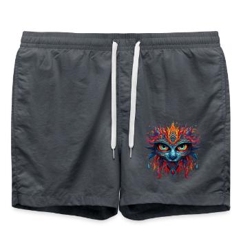 Mysticism Mask - Swim Trunks - anthracite - Front - AI Model Male 185 light (185cm)