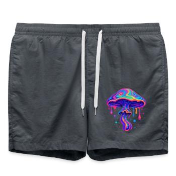 Champignon néon - Short de bain - charbon - Devant - AI Model Male 185 light (185cm)