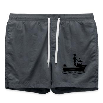 Kapitän Frau Boot - Badeshorts - Anthrazit - Vorne - AI Model Male 185 light (185cm)