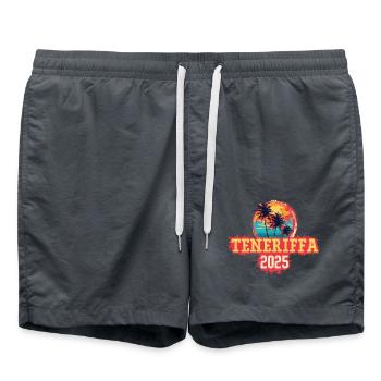Tenerife 2025 Palmiers - Short de bain - charbon - Devant - AI Model Male 185 light (185cm)