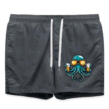 Bière après-ski Octopus - Short de bain - charbon - Devant - AI Model Male 185 light (185cm)