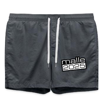 Malle 2025 - Badeshorts - Anthrazit - Vorne - AI Model Male 185 light (185cm)