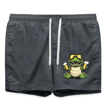 Alligator Apres Ski Bier - Badeshorts - Anthrazit - Vorne - AI Model Male 185 light (185cm)