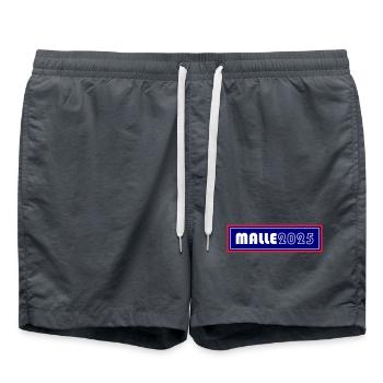 Malle 2025 - Badeshorts - Anthrazit - Vorne - AI Model Male 185 light (185cm)