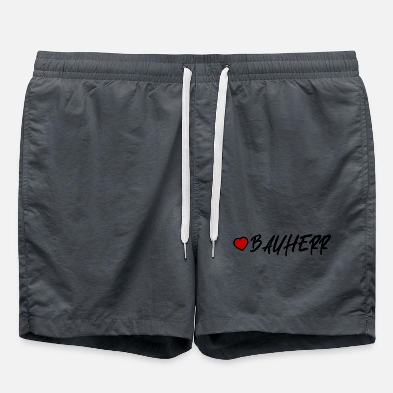 Client Herz Haus Bau - Swim Trunks - anthracite
