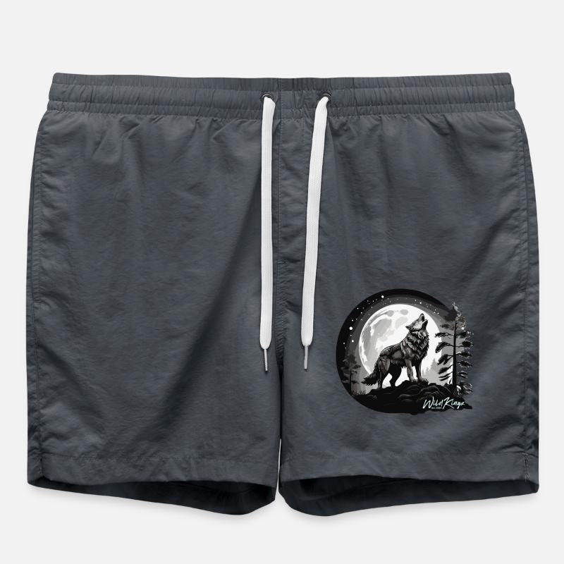 Full moon - Swim Trunks - anthracite
