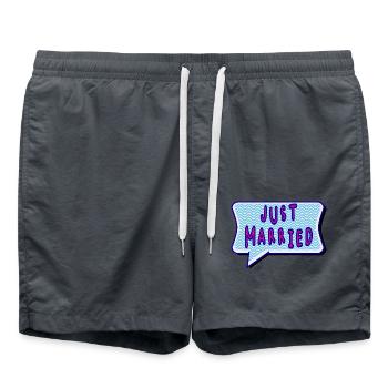 SAINT VALENTINE. bachelorette party. I LOVE YOU. I LOVE YOU. LOVE - Swim Trunks - anthracite - Front - AI Model Male 185 light (185cm)