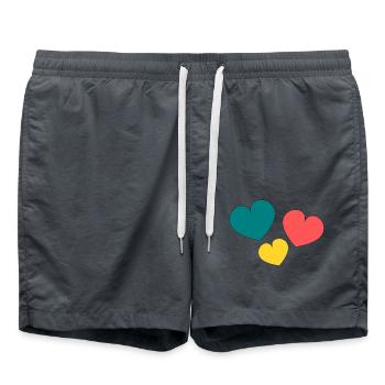 CHRISTMAS. YEAR. ANNIVERSARY. RETIREMENT. FATHER'S DAY - Swim Trunks - anthracite - Front - AI Model Male 185 light (185cm)