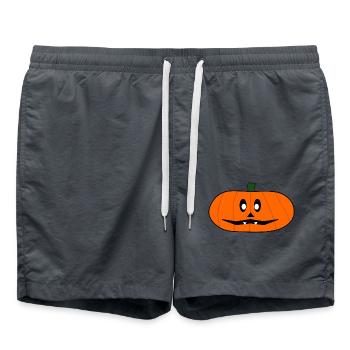 HALLOWEEN. CITROUILLE. CITROUILLE HALLOWEEN - Short de bain - charbon - Devant - AI Model Male 185 light (185cm)