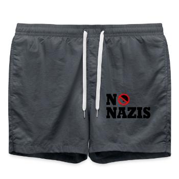 No nazis - Badeshorts - Anthrazit - Vorne - AI Model Male 185 light (185cm)