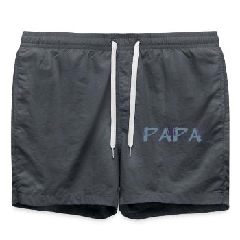 RUHESTAND. GLÜCKLICHER RUHESTAND. GLÜCKLICHER RÜCKZUG - Badeshorts - Anthrazit - Vorne - AI Model Male 185 light (185cm)