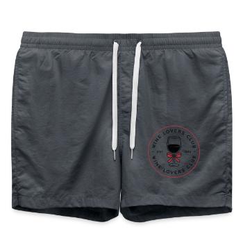 Adrette Rotweinliebhaber kokette Ästhetik - Badeshorts - Anthrazit - Vorne - AI Model Male 185 light (185cm)