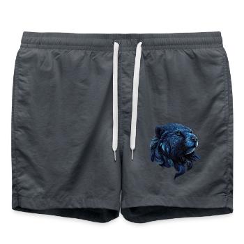 Frost Guardian of Shadows theme - Swim Trunks - anthracite - Front - AI Model Male 185 light (185cm)