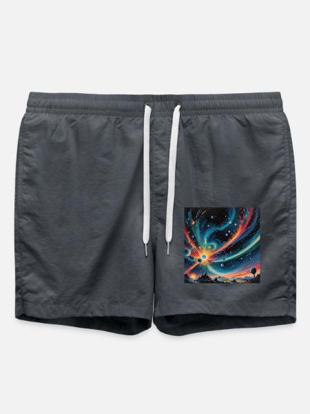 a little bit in space - Badeshorts - Anthrazit