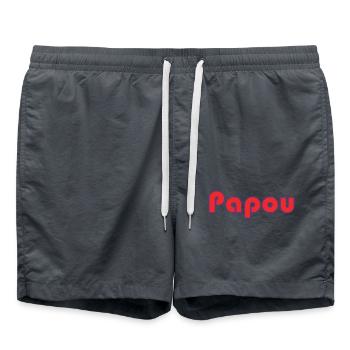 BONNE FÊTE PAPA. PAPA. FÊTE DES PÈRES. PÈRE - Short de bain - charbon - Devant - AI Model Male 185 light (185cm)