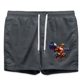 Frog Toad Toad Fitness Weightlifting Training - Swim Trunks - anthracite - Front - AI Model Male 185 light (185cm)