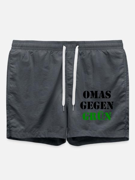 Omas gegen grün - Badeshorts - Anthrazit