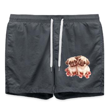 Mops - Badeshorts - Anthrazit - Vorne - AI Model Male 185 light (185cm)