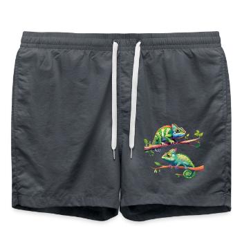 Caméléon 2 - Short de bain - charbon - Devant - AI Model Male 185 light (185cm)