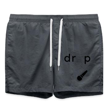 Drop the Microphone Gift - Swim Trunks - anthracite - Front - AI Model Male 185 light (185cm)
