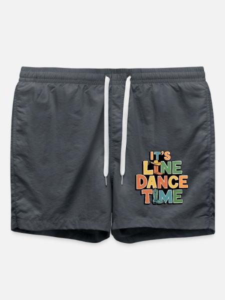 Line Dance Time Line Dancing min lidenskap - Badeshorts - kull