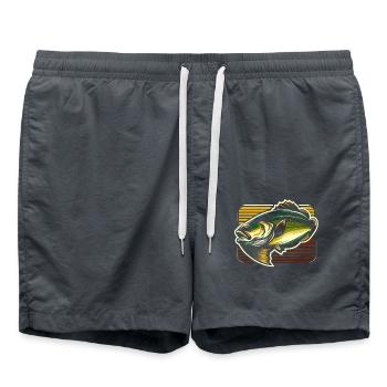 Poisson bar - Short de bain - charbon - Devant - AI Model Male 185 light (185cm)