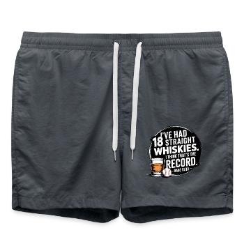 Baseball Babe Ruth Disant Citation Sportive - Short de bain - charbon - Devant - AI Model Male 185 light (185cm)