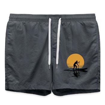 Stand Up Paddle Leisure Holidays - Swim Trunks - anthracite - Front - AI Model Male 185 light (185cm)