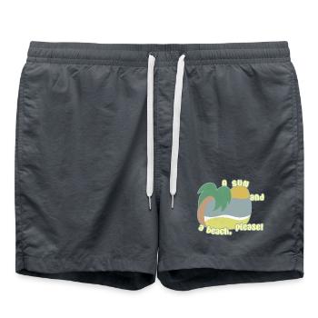Sun and Beach - Badeshorts - Anthrazit - Vorne - AI Model Male 185 light (185cm)
