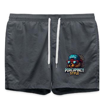 STYLE PORC-ÉPIC - Short de bain - charbon - Devant - AI Model Male 185 light (185cm)