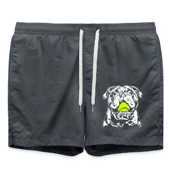 Bulldog Ball Balljunkie Dogs Wilsigns - Short de bain - charbon - Devant - AI Model Male 185 light (185cm)