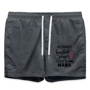 My Favorite Baseball Player - Swim Trunks - anthracite - Front - AI Model Male 185 light (185cm)