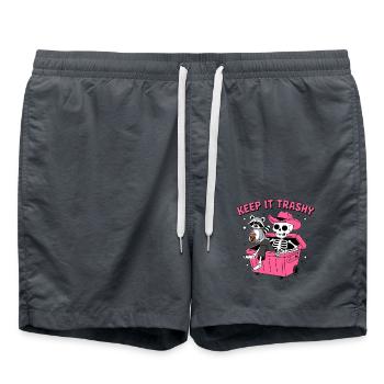 Raton laveur Halloween - Short de bain - charbon - Devant - AI Model Male 185 light (185cm)