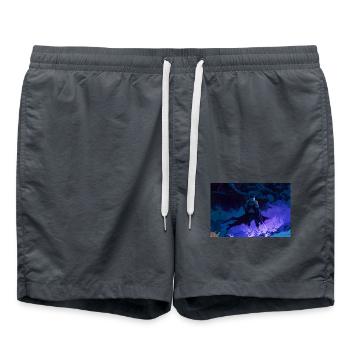 Demon Warrior - Swim Trunks - anthracite - Front - AI Model Male 185 light (185cm)