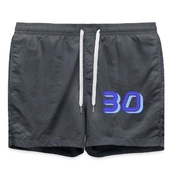 30. 30 ANS. 30e ANNIVERSAIRE. ANNIVERSAIRE 30 ANS. - Short de bain - charbon - Devant - AI Model Male 185 light (185cm)