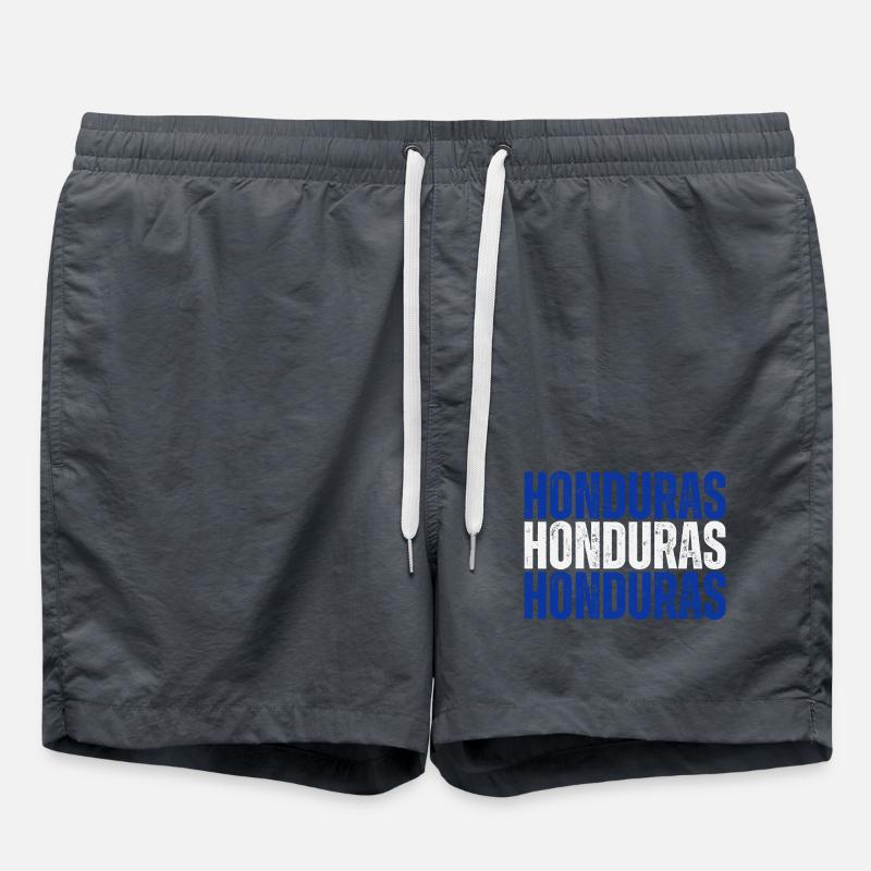 Drapeau du Honduras, fierté hondurienne - Short de bain - charbon