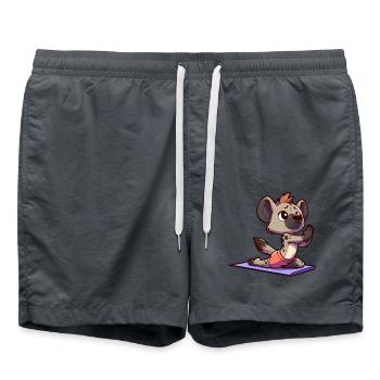 Hyena Gymnastics Yoga Fitness - Swim Trunks - anthracite - Front - AI Model Male 185 light (185cm)